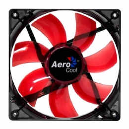COOLER P/GABINETE 12V LED VERMELHO 120X120X25 - 23152