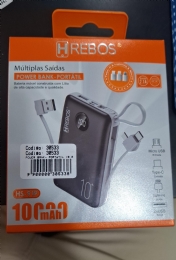 POWER BANK- PORTáTIL 10.000 HS 919  - <font color="#808080"><FONT SIZE=-2>Este produto é vendido por Marvel e entregue por Marvel</FONT></font> -  -  - 30533x