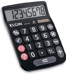 CALCULADORA.MESA / VISOR / 8 DIG./PRETA - 27151