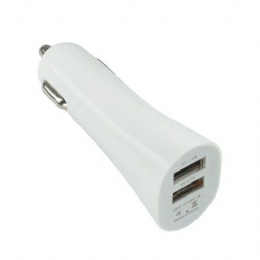 CARREGADOR USB VEICULAR BRANCO - 24926