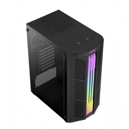 Gabinete Gamer Aerocool Prime Preto RGB Lateral Vidro - 28805