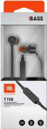 FONE DE OUVIDO JBL T110BLKE PRETO  - <font color="#808080"><FONT SIZE=-2>Este produto é vendido por Marvel e entregue por Marvel</FONT></font> -  -  - 31443x