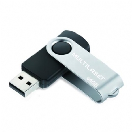 PEN DRIVE 64GB TWIST2 PRETO - <font color="#808080"><FONT SIZE=-2>Este produto é vendido por Marvel e entregue por Marvel</FONT></font> -  -  - 20093x