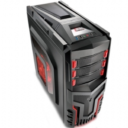 GABINETE GAMER WARRIOR SEM FONTE PRETO - 22458