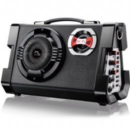 CAIXA DE SOM 80W RMS C/ MICROFONE MP3/USB - 23227