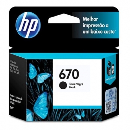 CARTUCHO HP 670 PRETO   - <font color="#808080"><FONT SIZE=-2>Este produto é vendido por Marvel e entregue por Marvel</FONT></font> -  -  - 20050x
