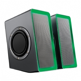 CAIXA DE SOM 20 RMS WARRIOR GAMER VERDE - 24087