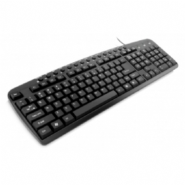 TECLADO USB MULT.SLIM PRETO - 18255