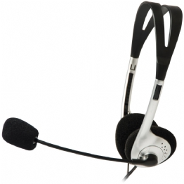 Headset C3 Tech Voicer Light c/ Microfone Preto/Prata - CT662040BS - 24695
