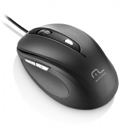 MOUSE USB OPTICO COMFORT 6 BOTOES MULTILASER - MO241 - 23548