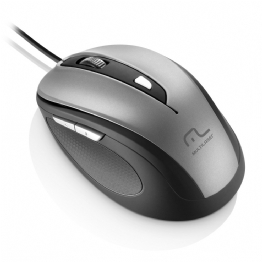 MOUSE USB MULTILASER OPTICO COMFORT 6 BOTOES - 24718