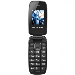 CELULAR MULTILASER FLIP UP PRETO   - <font color="#808080"><FONT SIZE=-2>Este produto é vendido por Marvel e entregue por Marvel</FONT></font> -  -  - 23451X