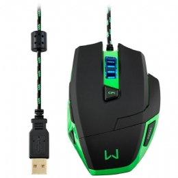 MOUSE USB WARRIOR GAMER MACRO 3200 DPI - 26612