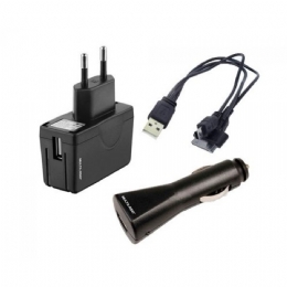 CARREGADOR UNIVERSAL MINI/ MICRO USB/ IPHONE 4S - 22371