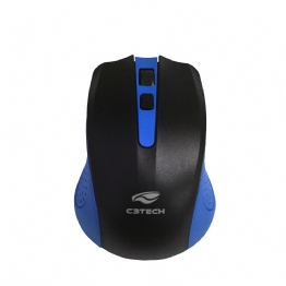 MOUSE SEM FIO AZUL/PRETO C3-TECH M-W20BL - 24046
