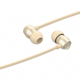 FONE DE OUVIDO C/ MICROFONE P/ CELULAR DOURADO - 24052