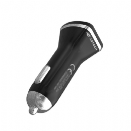CARREGADOR VEICULAR C/2 USB 2.4A PRETO - 26074