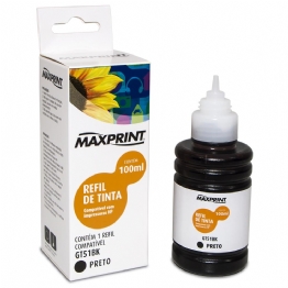 REFIL DE TINTA HP GT51 PRETO COMPATIVEL - 24302