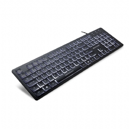 TECLADO OFFICE CHOCOLATE/ LED LUZ BRANCA - 25151