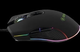Mouse Xzone Gamer RGB 4800 DPI GMF-01, Ajuste de DPI e 7 Botões programáveis - 26470X