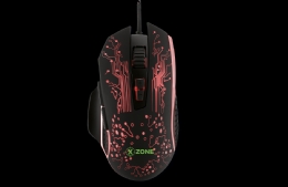 Mouse Xzone Gamer 3200 DPI GMF-03, Iluminação LED, Ajuste de DPI e 8 Botões programáveis   - <font color="#808080"><FONT SIZE=-2>Este produto é vendido por Marvel e entregue por Marvel</FONT></font> -  -  - 26484x