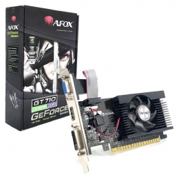 PLACA DE VIDEO AFOX 2GB DDR3  64 BITS GT710  - <font color="#808080"><FONT SIZE=-2>Este produto é vendido por Marvel e entregue por Marvel</FONT></font> -  -  - 27201x