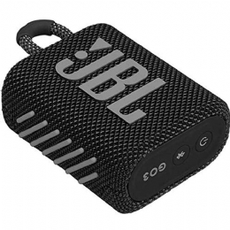 CAIXA DE SOM  JBL GO3 BLACK IPX7 PRETO Á PROVA D'ÁGUA  - <font color="#808080"><FONT SIZE=-2>Este produto é vendido por Marvel e entregue por Marvel</FONT></font> -  -  - 27074x