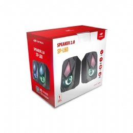 CAIXA DE SOM 2.0 LED SP-L60BK - 28147