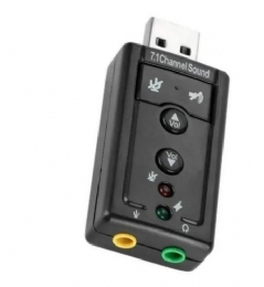 PLACA DE SOM USB 7.1  USB 2.0  - <font color="#808080"><FONT SIZE=-2>Este produto é vendido por Marvel e entregue por Marvel</FONT></font> -  -  - 27960x