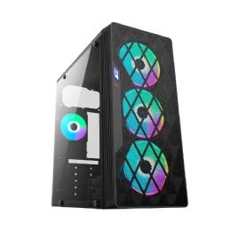 GABINETE GAMER BG-037 PRETO S/ FONTE / USB 3.0  - <font color="#808080"><FONT SIZE=-2>Este produto é vendido por Marvel e entregue por Marvel</FONT></font> -  -  - 28025x