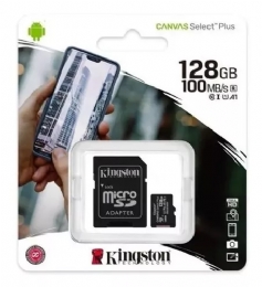 Cartao de Memoria Micro SD XC 128GB Classe 10 SDCS2/128GB - Kingston - <font color="#808080"><FONT SIZE=-2>Este produto é vendido por Marvel e entregue por Marvel</FONT></font> -  -  - 28685x