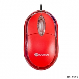 MOUSE USB OPTICO VERMELHO HOOPSON - 26567