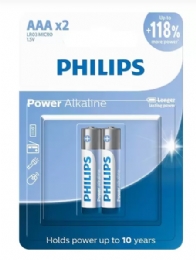 PILHA PHILIPS ALCALINA LR03 COM 2 PILHA  AAA  - <font color="#808080"><FONT SIZE=-2>Este produto é vendido por Marvel e entregue por Marvel</FONT></font> -  -  - 29052x