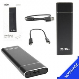 Case Externo Hd Ssd 3.0 Sata Type-C 3.1 M.2 NGFF B+M DX-M231 DEX - 26386