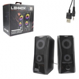 CAIXA DE SOM GAMER STEREO 3W LEHMOX GT-S4 - 26834