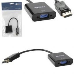 CONVERSOR DISPLAYPORT MACHO P/ VGA FEMEA 25 CENTIM - 27811