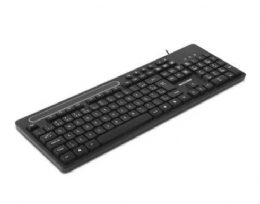 Teclado Multimídia Office USB Preto com Apoio para Smartphone - TC262 - 27531