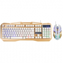 TECLADO E MOUSE USB GAMING BLACK LIGTH - 25597