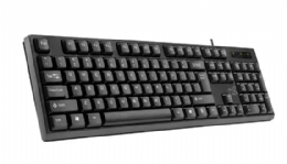 TECLADO MAXPRINT UNIVERSITARIO COM FIO USB PRETO - 29082