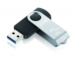 PEN DRIVE 32GB USB 3.0 TWIST PRETO 32GB - 27031