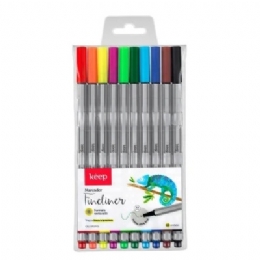 MARCADOR ARTIST FINELINER 0.4MM 10 CORES - 28259x