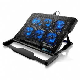 SUPORTE P/NOTE C/COOLER 6 FANS LED AZUL - 23396