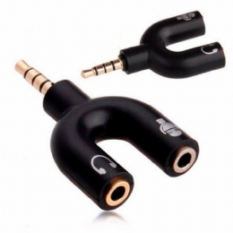 ADAPTADOR DE AUDIO P2 PARA P3 P2 FEMEA - 25811