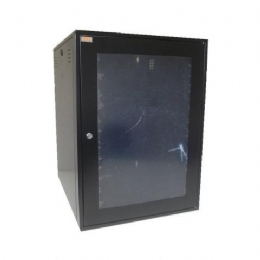 RACK 19POL X 16U X 550MM FECHADO PAREDE PRET - ES - 25152