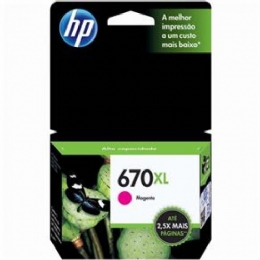 CARTUCHO HP 670XL MAGENTA - CZ119AB - 21021
