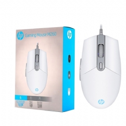 MOUSE GAMER USB M260 6400DPI RGB BRANCO HP - 27447