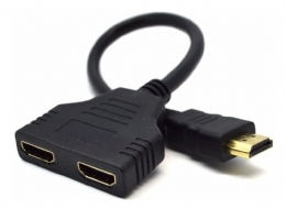 CABO ADAPTADOR DUPLICADOR HDMI MACHO COM 2 SAIDAS FEMEAS - 25816