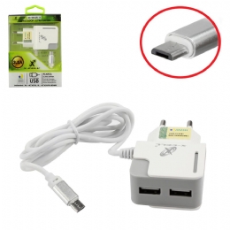 CARREGADOR ULTRA RAPIDO 3.1A V8 COM DUAS ENTRADAS - 25996