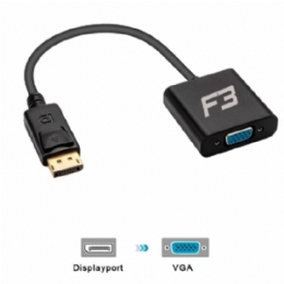 CONVERSOR DISPLAYPORT-MACHO X VGA-FEMEA (19CM) - 31454
