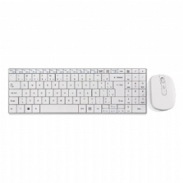 TECLADO E MOUSE S/FIO MULTIMIDIA SLIM BRANCO  - <font color="#808080"><FONT SIZE=-2>Este produto é vendido por Marvel e entregue por Marvel</FONT></font> -  -  - 23973x